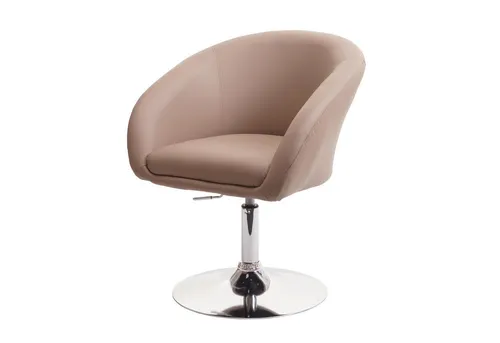 PROREGAL® Esszimmerstuhl Esszimmerstuhl 90x59x60cm drehbar höhenverstellbar Kunstleder Taupe