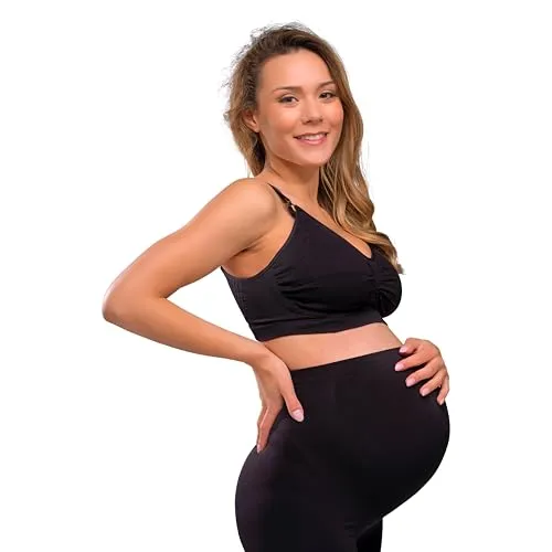 Carriwell Gelbügel-Still-BH Schwarz XL