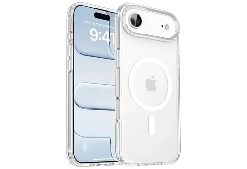 CoolGadget Handyhülle Premium Silikon Handy Case für iPhone Air 6,1 Zoll, Hülle Transparent Schutzhülle kompatibel mit MagSafe Zubehör
