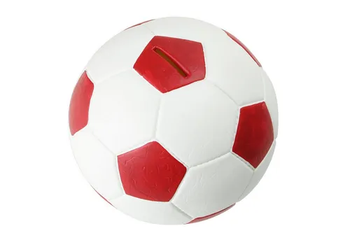 HMF Spardose 4790, Fußball in Lederoptik, 15 cm Durchmesser