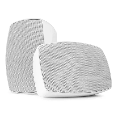 Power Dynamics BHW50WH Wetterfestes Lautsprecher-Set – 100V, 80W in Weiß. Optimal für den Außenbereich, bietet exzellenten Klang und eine robuste Bauweise