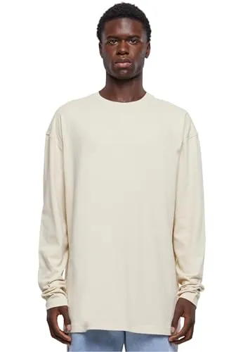 Urban Classics Herren T-Shirt Oversized Open Edge Longsleeve Sand XL