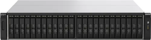 QNAP TS-h2490FU-7302P-128G NAS System 24-Bay - NAS-Server mit 24-Bay für U.2 NVMe, ausgestattet mit einem leistungsstarken AMD EPYC 7302P Prozessor und 128GB ECC RAM für höchste Performance in virtualisierten Umgebungen.