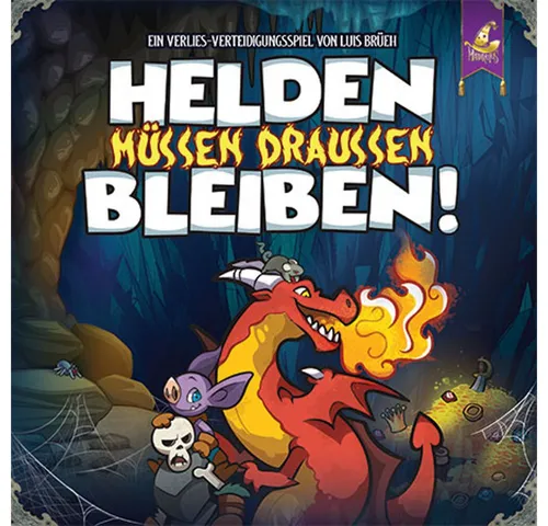 Mirakulus Helden müssen draußen bleiben (DE) - Gesellschaftsspiel für 1-4 Spieler ab 12 Jahren. Verteidige dein Verlies gegen eindringende Helden, verbessere deine Taktik und erlebe spannende Abenteuer in einer aufregenden Spielwelt!