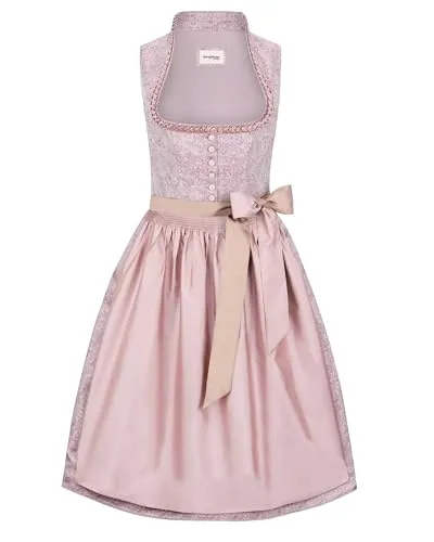 Stockerpoint Damen Dirndl Amaya I Größe 32-48 - Elegantes Trachtenkleid mit Schürze - Elegantes Dirndl Amaya mit modernem Design und traditionellen Details. Aus pflegeleichtem Jacquard-Polyester für hohen Tragekomfort. Ideal für festliche Anlässe und Trachtenfeiern.