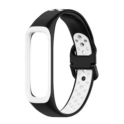 Verstellbares TPU-Silikon-Ersatzband für S Galaxy Fit 2 Schwarz-Weiss
