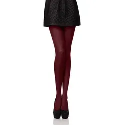 Antie Damen Mikrofaser Strumpfhose bunt blickdicht AN-122 60 DEN (Weinrot, M (36-40))