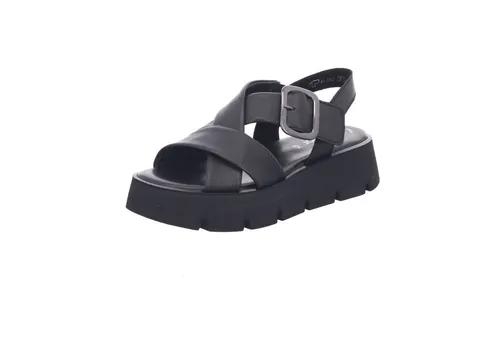 Gabor 84.752.27 Sandalette schwarz 37,5 EU (4,5 UK) - Sportliche Sandalette in Schwarz aus hochwertigem Leder, ideal für den Alltag. Mit praktischem Klettverschluss für einfachen Einstieg und bequeme Passform.