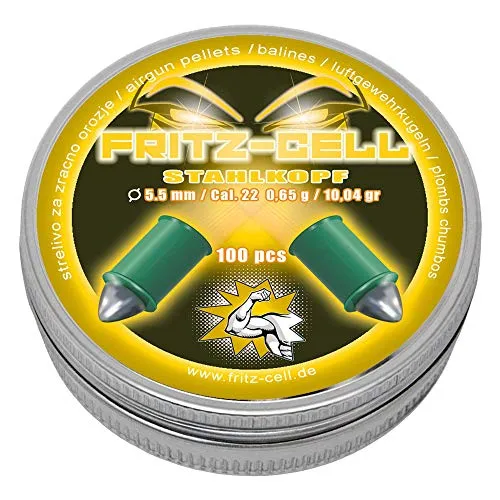 Stahlkopf 5,5mm Diabolos Fritz-Cell Spitzkopf Luftgewehr Luftpistole 100