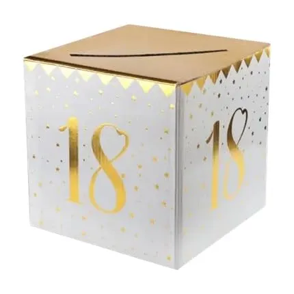 Brief- und Kartenbox 18. Geburtstag Golden Times
