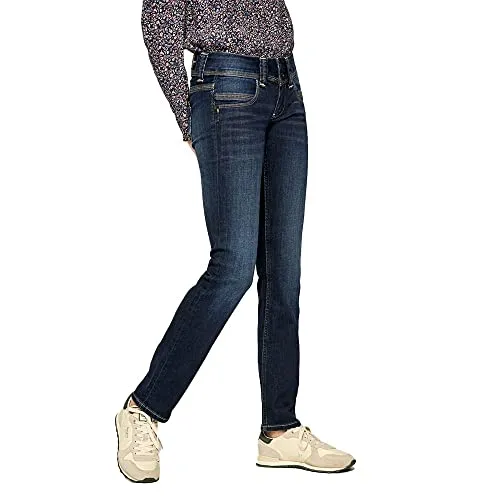Pepe Jeans Damen Venus Jeans, 000denim (H06), 31W / 34L - Stylische Jeans mit niedriger Taille und geradem Bein, perfekt für einen lässigen Look und hohen Tragekomfort.