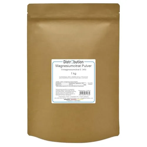 DistrEbution Magnesiumcitrat Pulver, hochdosiert und rein von DistrEbution