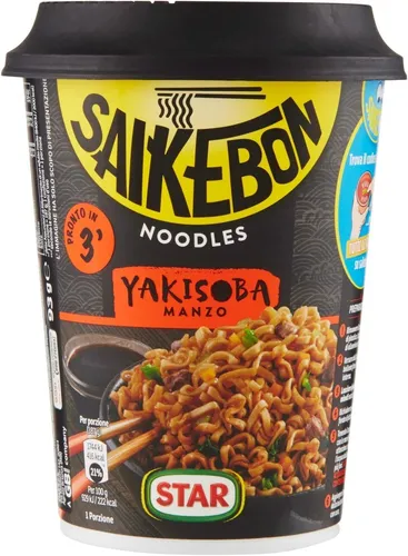 Star Saikebon Yakisoba Nudeln mit Rind & Gemüse 93g