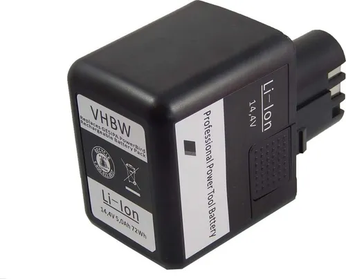 vhbw Akku kompatibel mit Gesipa Accubird, Firebird, FireBird Gold Edition, Powerbird Werkzeug, Blindniet-Setzgerät (5000 mAh, Li-Ion, 14,4 V)