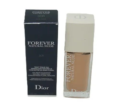 Christian Dior Forever Natural Nude Wear Foundation - No. 3CR Cool Rosy - Make Up, 24 Stunden Halt für ein strahlendes, natürliches Finish und leichte Deckkraft für einen frischen Teint.