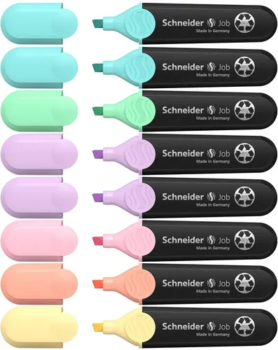 Schneider Marker Schneider Textmarker Job Pastell, (8-tlg)