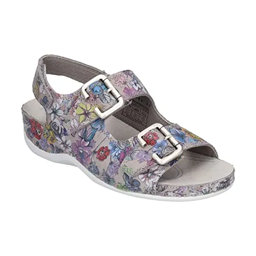 Westland by Josef Seibel Damen Riemchensandalen Cholet 21,Weite H (Weit),lose Einlage,sommerschuhe,flach,Grau (graphit-combi),39 EU / 6 UK