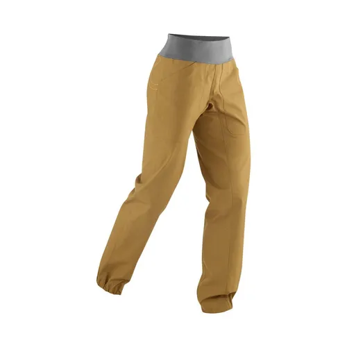 Edelrid Wo Sansara Pants III aniseed (112) XL - Motorradhosen für Damen, umweltfreundlich aus Biobaumwolle und recycelten Materialien, mit optimaler Bewegungsfreiheit und praktischem Stauraum für Kletterutensilien.