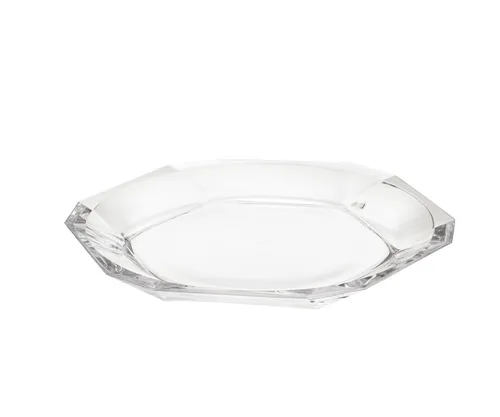 Pasabahce Crystallin Reflection Servierplatte aus hochwertigem Glas - ø30 cm