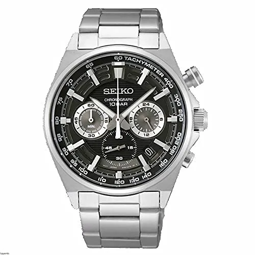 Seiko Analog SSB397P1 - Elegante Herrenarmbanduhr - Armbanduhren für Herren mit 12mm Kalender, Tag- und Datumsanzeige sowie verstellbarem Riemen für optimalen Tragekomfort.