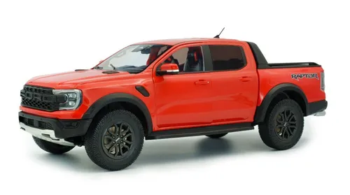 SOLIDO - FORD Ranger Raptor 2024 Raptor Orange 1/18 - Detailgetreues 1/18 Modell des FORD Ranger Raptor in auffälligem Orange, aus hochwertigen Materialien gefertigt. Ideal für Sammler und Modellbau-Enthusiasten.