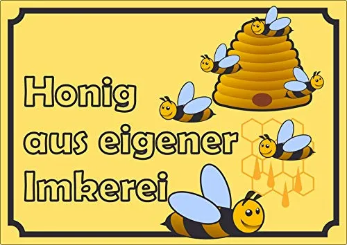 Werbeaufkleber Aufkleber Honig A5 (148x210mm)