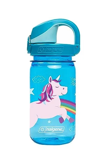 Nalgene Sustain Tritan-Wasserflasche für Kinder, BPA-frei, 340 ml, blaues Einhorn, Blau