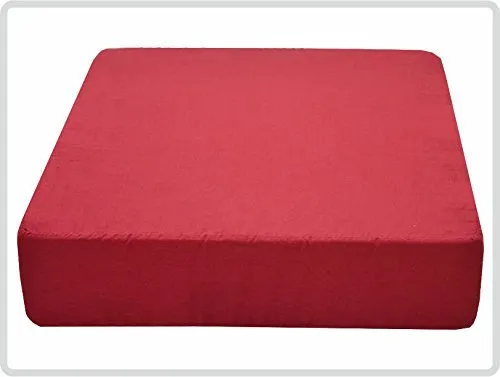 Pflegehome24® Sitzerhöhung Stuhlerhöhung Sitzkissen Bodenkissen 40 x 40 x 10cm, rot