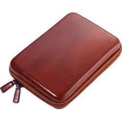 TROIKA Organizer Etui BROWN TRAVEL CASE - Tablet-PC-Zubehör mit 3 Innenfächern und 6 Elastikband-Schlaufen für optimale Organisation. Schützt Ihr Equipment dank stabilem Hardcover und hochwertigem Kunstleder.
