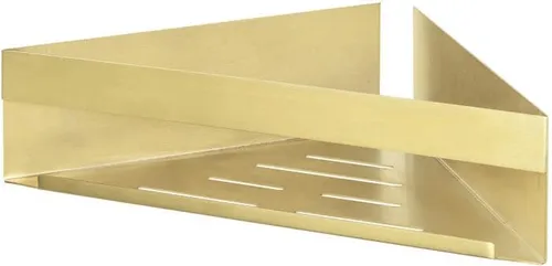 Wenko Turbo-Loc Eckablage Genova Gold Matt in gold von WENKO