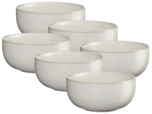 ASA SELECTION COPPA Snackschale Set 6, Porzellan, 11cm in beige von ASA