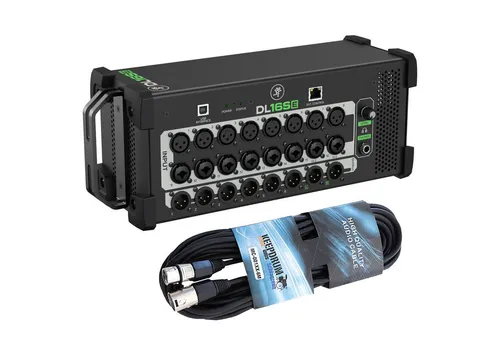 MACKIE Mackie Mischpult DL16SE - Digitaler Rack Mixer mit XLR-Kabel - Aufnahmegerät mit 16 Kanälen, kabelloser Steuerung via Master Fader SE App und hochwertiger DSP-Ausstattung für professionelle Audioanwendungen.