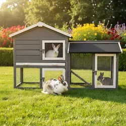 Produktbild Zooprinz Kleintierstall Dream Grey mit Auslauf