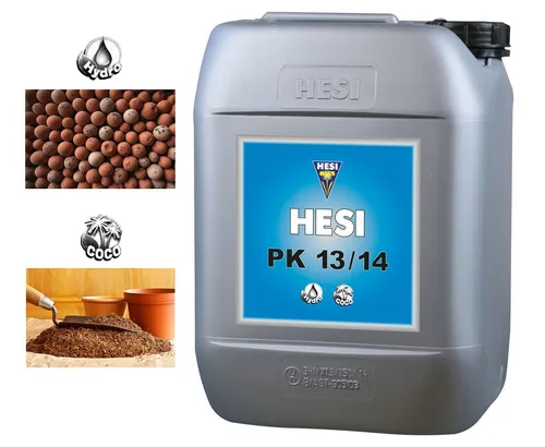HESI PK 13/14 5 Liter - Hydro Blütedünger Zusatz - Dünger für Pflanzen mit optimalem Phosphor- und Kaliumgehalt, ideal für die Blütephase und fördert gesunde, kräftige Blüten.