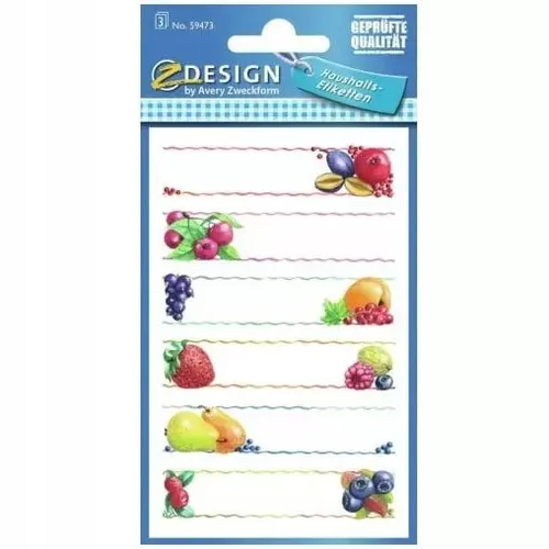 Produktbild Naklejki na przetwory, owoce Avery Zweckform 4004182594735