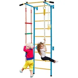 COSTWAY Kinder Kletterwand Sprossenwand