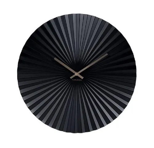 Karlsson Wanduhr Sensu Schwarz - Elegante Wanduhr in Schwarz, zeitloses Design für jeden Raum. Ideal für stilvolle Akzente und präzise Zeitmessung.