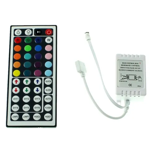 RGB LED 44Key Controller 12V 72W 4-Pin; RGB Plug + Play