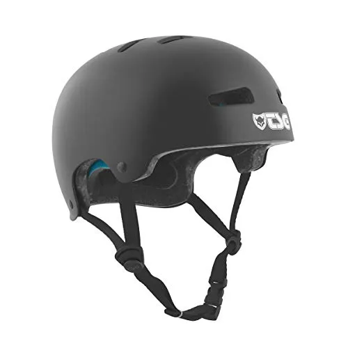 TSG Kinder Helm Evolution Kids Solid Color, Satin Black, XXS/XS - Fahrradhelme mit Hartschalen Bauweise für optimalen Schutz, Tuned Fit System für perfekten Sitz und 14 Luftlöcher für beste Belüftung.