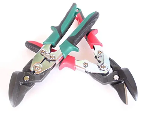 Ideal-Durchlauf-Blechscheren Profi Set - Schneiden & Scheren: Hochwertige Edelstahl-Blechscheren mit ergonomischem Handgriff für präzise, lang durchlaufende Schnitte und Figurenschnitte, ideal für Dachdecker.