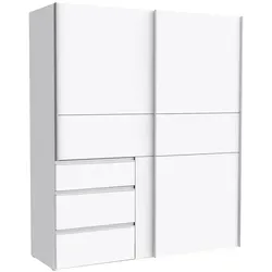 Schwebetürenschrank Widnes, weiß, 170x200 cm