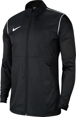 Nike Kinder Jacke Repel Park 20 - Schwarz/Weiß, XS - Jacke aus 100% recyceltem Polyester, mit seitlichen Netztaschen für sichere Aufbewahrung und einem klassischen Fußball-Look.