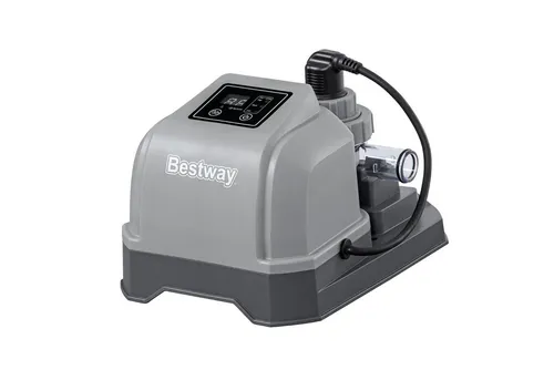 Bestway® Salzwasser-Chlorinator Hydrogenic™ 2 g/h, 19 W - Poolpumpen & Sandfilteranlagen – Innovative Salzwasseranlage für Pools bis 8.327 Liter, bietet hautschonende Wasserpflege ohne herkömmliches Chlor.