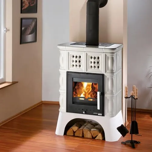 Haas + Sohn Treviso-II Kaminofen Elfenbein