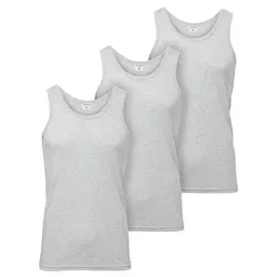 Ladeheid Unterhemd Tanktop Herren Baumwolle Set 3 Stück LA40-258 - Herrenunterhemden aus 100% Baumwolle, atmungsaktiv und schnell trocknend – ideal für sportliche Aktivitäten und den Alltag.
