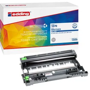 Edding Trommel EDD-1070 für Brother DR-2400 - 12000 Seiten - Toner Kompatibel für Brother DCP-L, HL-L und MFC-L Serien. Besonders umweltschonend, recycelt und mit einer Kapazität von 12000 Seiten.