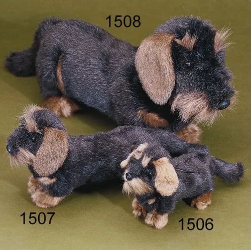 Förster Stofftiere 1508 Rauhaardackel 45cm - handgefertigtes Stofftier aus hochwertigem, kuschelweichem Plüsch, waschbar bis 30 Grad und speichelfest