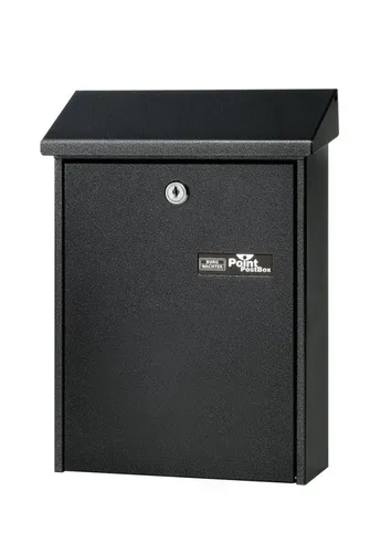 Burg-Wächter Daily 5861 - Briefkasten mit aufklappbarem Regendach, wetterfest aus verzinktem Stahl, Made in Germany, ideal für Wandmontage oder Ständer