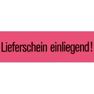 Herma Hinweisetiketten 6754 - Selbstklebende Lieferscheinetiketten - Etiketten für Postsendungen, Format 39 x 118 mm, leuchtrot, 1000 Stück, lösemittelfreier Kleber, hohe Aufmerksamkeitswirkung und Made in Germany.