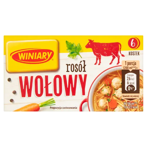 Winiary Rinderbrühe 60 G (6 Stück)